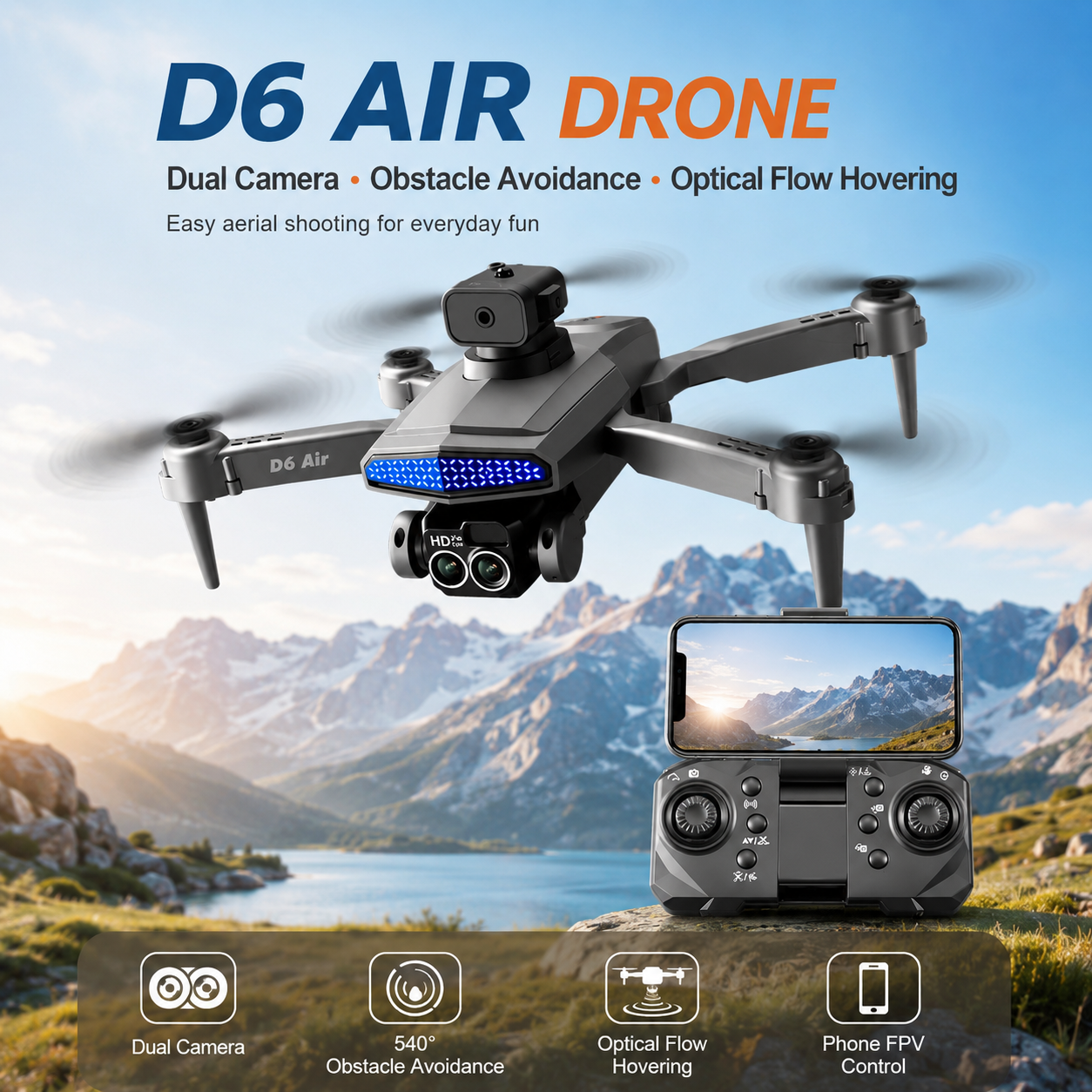 Fpv Drone Bag - ZNLYRION D6 Air Складной радиоуправляемый дрон
