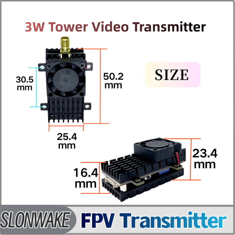 Fpv Drone Frame - SLONWAKE 5,8G 3000 МВт Модуль передачи