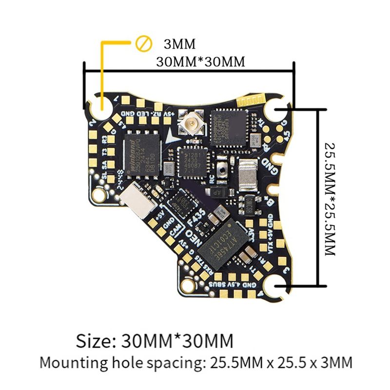Полетный контроллер FBIL-F435  – обзор и цена Fpv Drone Flight Controller