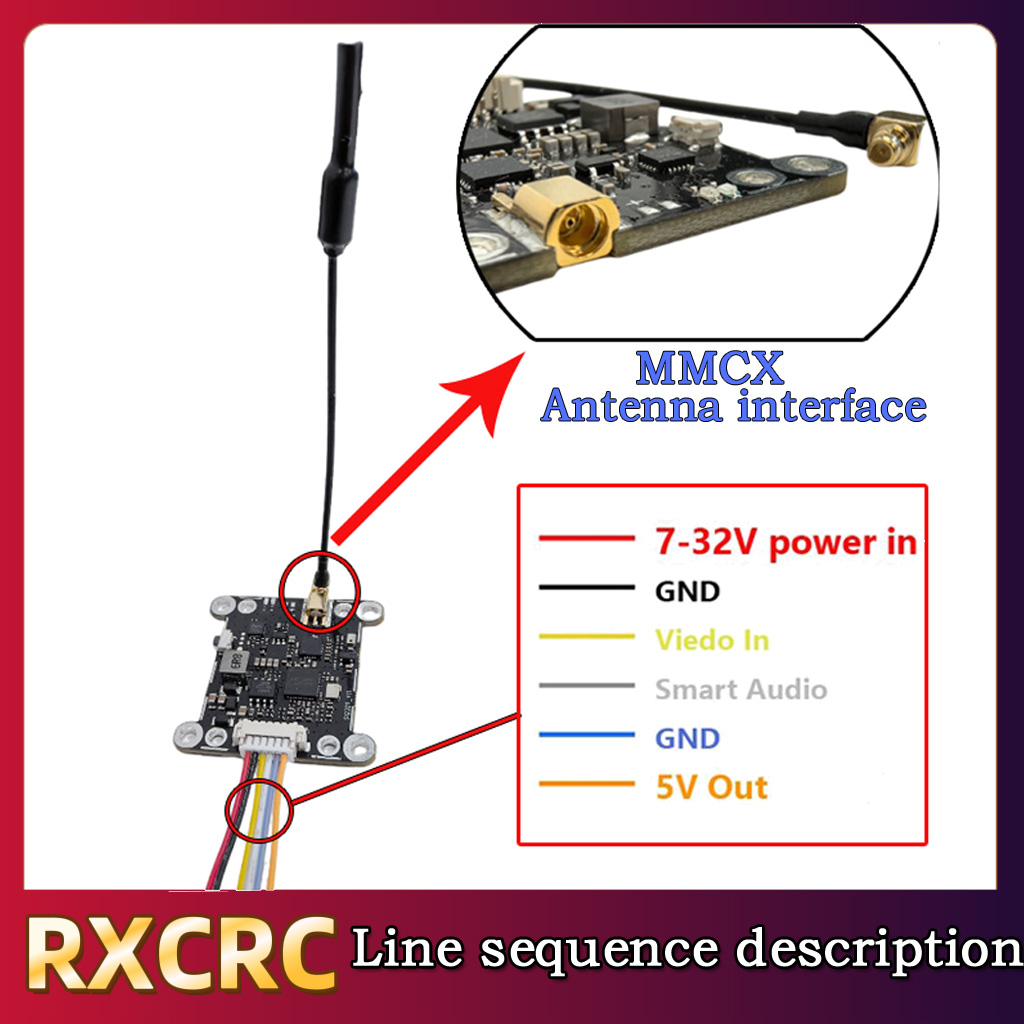 RXCRC 5,8G модуль 48 каналов 1 – обзор и цена Fpv Drone Frame
