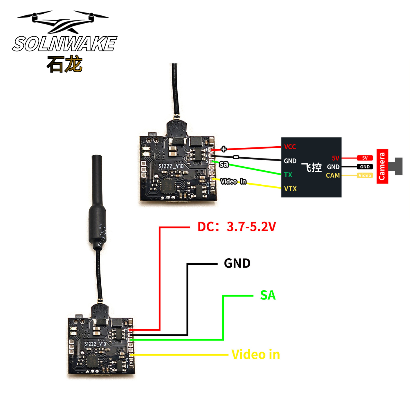 SLONWAKE Nano 5.8G 48CH 200mW  – обзор и цена Fpv Drone Frame
