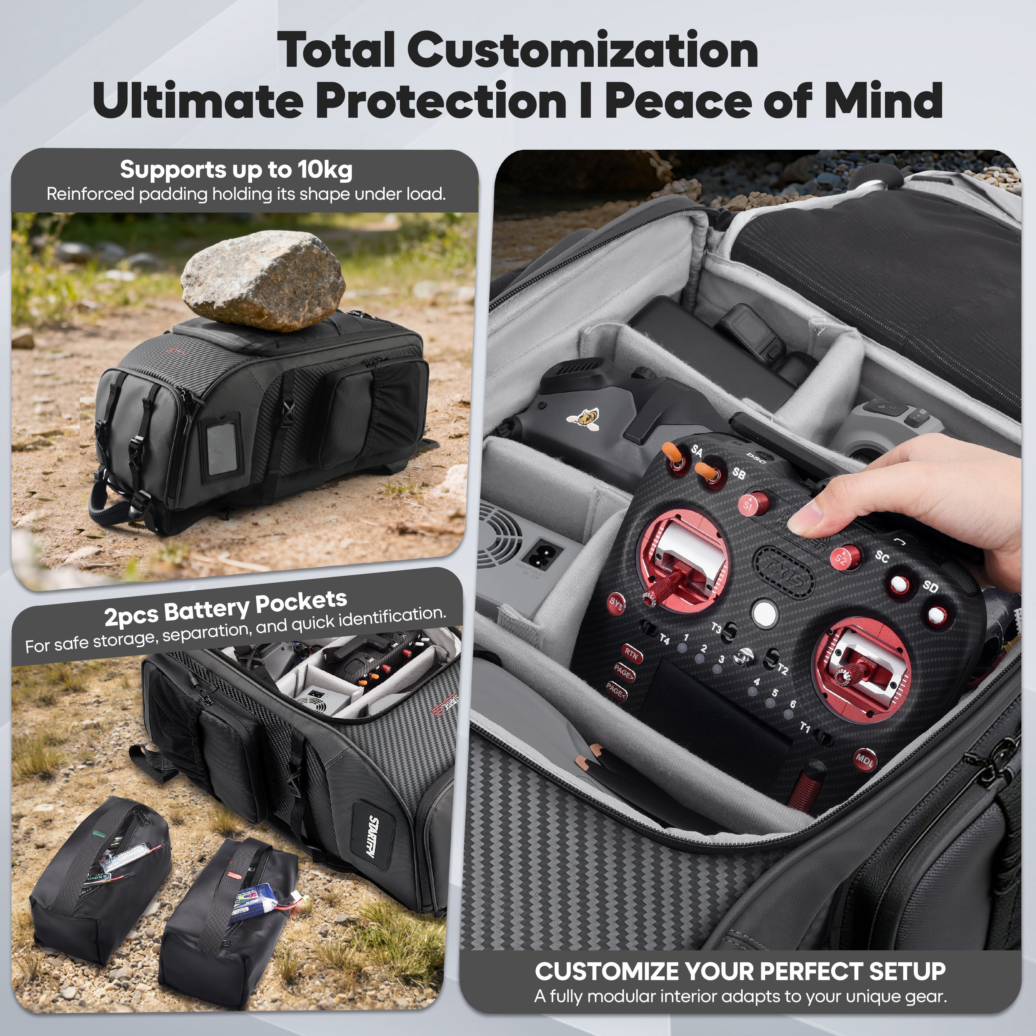 Рюкзак для FPV-дрона 40 л, про – обзор и цена Fpv Drone Bag
