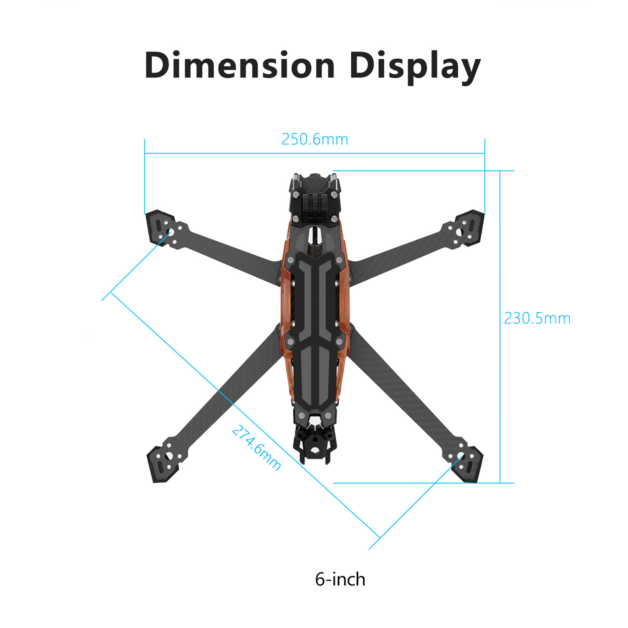 Рама из углеродного волокна GE – обзор и цена Fpv Drone Quadcopter